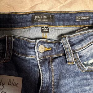 Judy Blue Straight Leg Jeans Blue Classic Denim